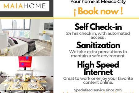 Rivera Maiahome-Hermoso Apt En Polanco Cerca Antara - 2Br 2Bt Mexico City Luaran gambar